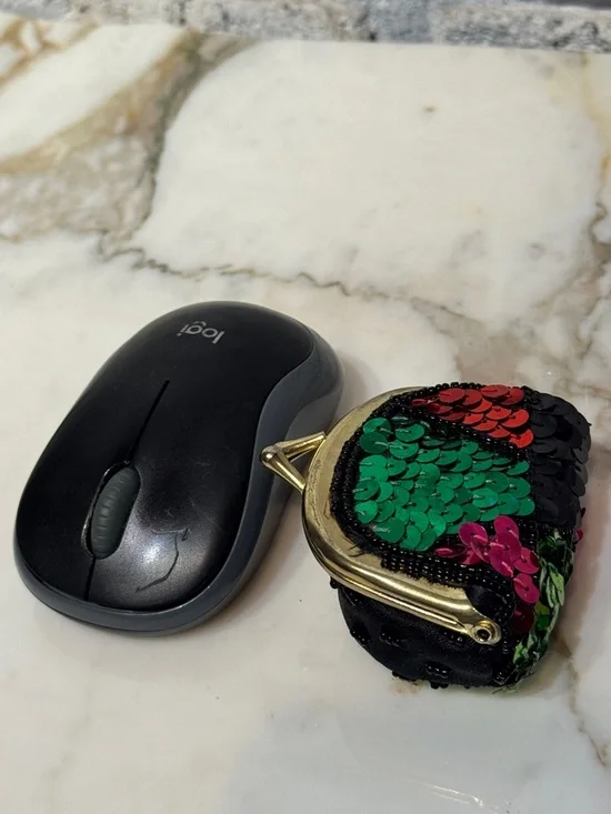 Vintage Sequin Mini Beaded Coin Purse - Picture 6 of 6